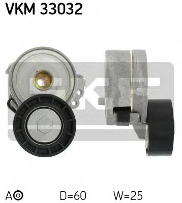 SKF VKM 33032 Натяжний ролик, полікліновий