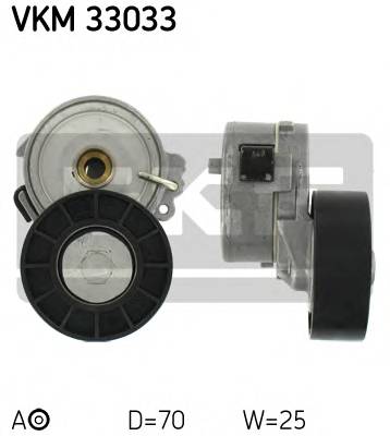 SKF VKM 33033 Натяжной ролик, поликлиновой