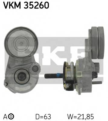 SKF VKM 35260 Натяжной ролик, поликлиновой