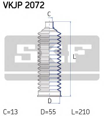 SKF VKJP 2072 Комплект пылника, рулевое