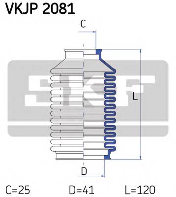 SKF VKJP 2081 Комплект пылника, рулевое