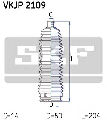 SKF VKJP 2109 Комплект пильника, рульове