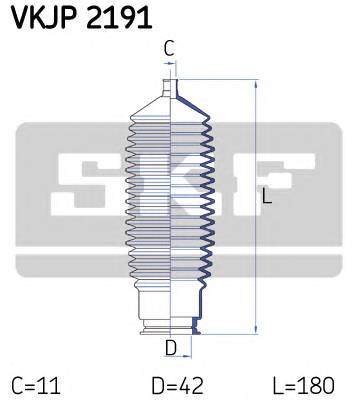 SKF VKJP 2191 Комплект пильника, рульове