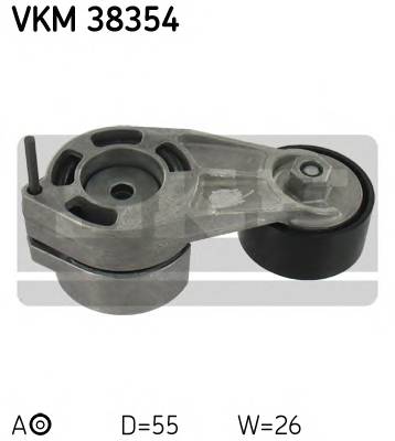 SKF VKM 38354 Натяжний ролик, полікліновий