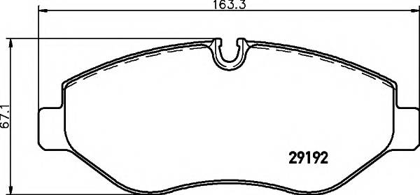 HELLA 8DB 355 005-521 Комплект тормозных колодок,