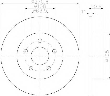 HELLA 8DD 355 118-211 Тормозной диск