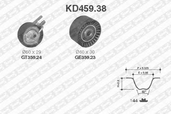 SNR KD459.38 Комплект ремня ГРМ