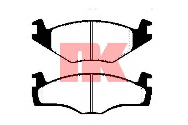 NK 229969 Комплект тормозных колодок,