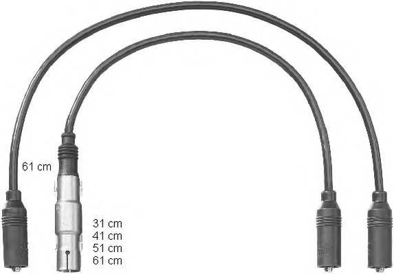 BERU ZEF1222 Комплект проводов зажигания