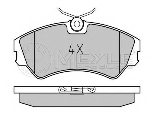 MEYLE 025 201 2419 Комплект тормозных колодок,