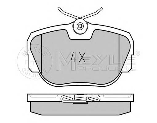 MEYLE 025 211 7317 Комплект гальмівних колодок,