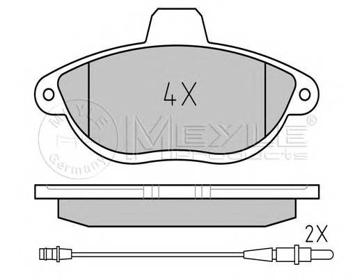 MEYLE 025 230 4218/W Комплект тормозных колодок,