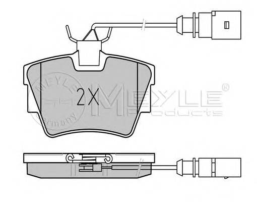 MEYLE 025 232 2416/W Комплект тормозных колодок,