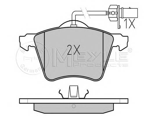 MEYLE 025 234 1819/W Комплект тормозных колодок,