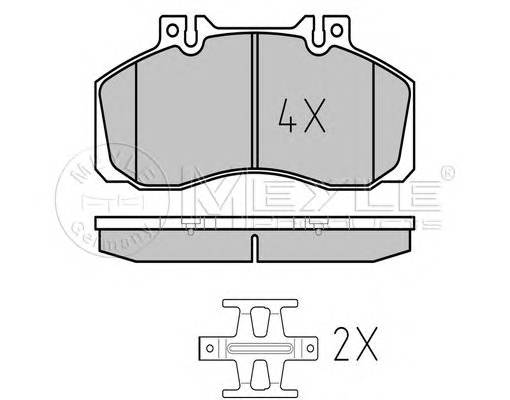 MEYLE 025 298 3521 Комплект гальмівних колодок,