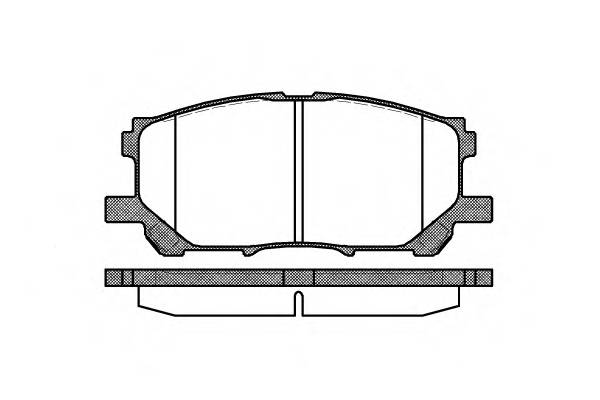 REMSA 1039.00 Комплект тормозных колодок,