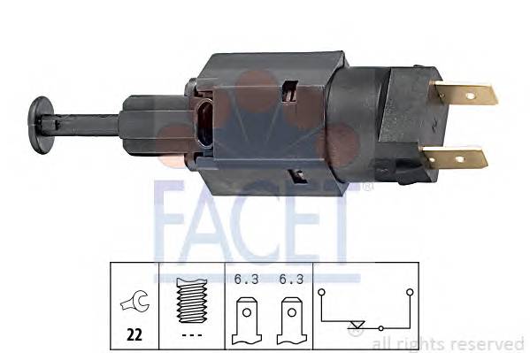 FACET 7.1050 Вимикач ліхтаря сигналу