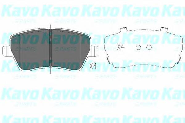 KAVO PARTS KBP-6559 Комплект гальмівних колодок,