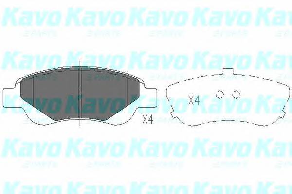 KAVO PARTS KBP-9024 Комплект тормозных колодок,