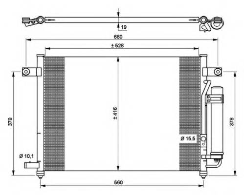 NRF 35767 Конденсатор, кондиционер