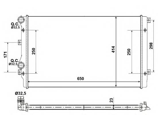 NRF 53406A CHODNICA VW A3/GOLF