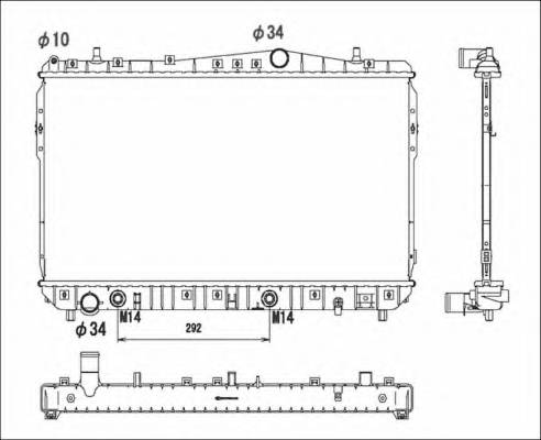 NRF 53732 Радиатор, охлаждение двигателя