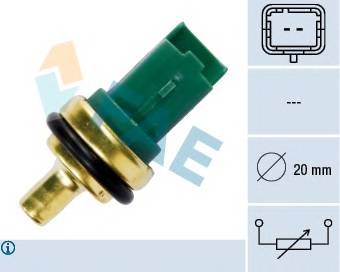 FAE 33706 Датчик, температура охлаждающей