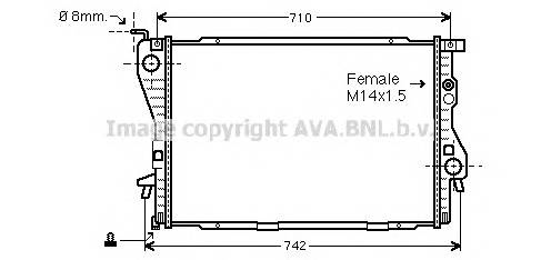 AVA QUALITY COOLING BW2202 Радиатор, охлаждение двигателя