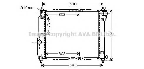 AVA QUALITY COOLING DWA2066 Радиатор, охлаждение двигателя