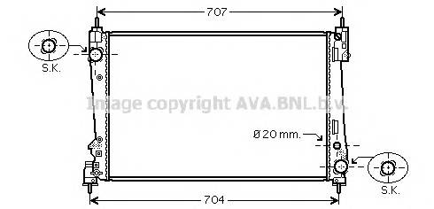 AVA QUALITY COOLING FTA2312 Радиатор, охлаждение двигателя