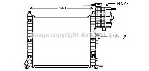 AVA QUALITY COOLING MS2213 Радиатор, охлаждение двигателя