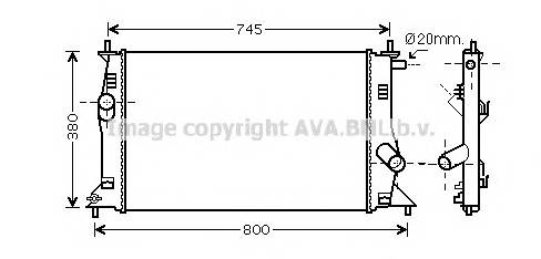 AVA QUALITY COOLING MZ2183 Радиатор, охлаждение двигателя