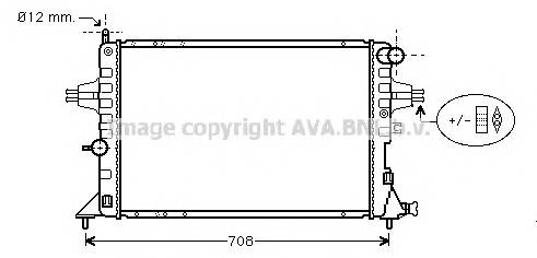 AVA QUALITY COOLING OLA2293 Радиатор, охлаждение двигателя