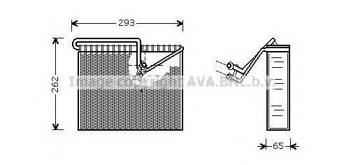 AVA QUALITY COOLING OLV372 Испаритель, кондиционер