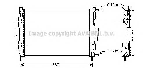 AVA QUALITY COOLING RT2307 Радиатор, охлаждение двигателя