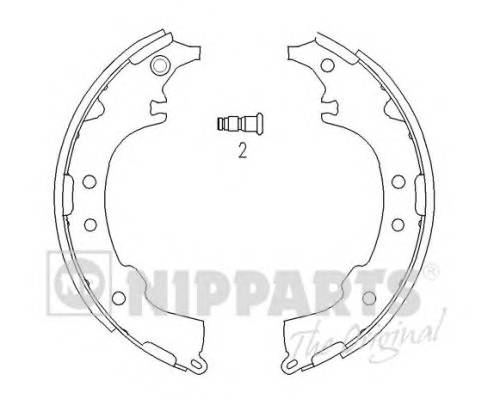 NIPPARTS J3502068 Комплект тормозных колодок