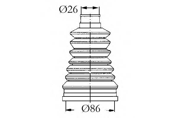 SASIC 4003440 Комплект пильника, приводний