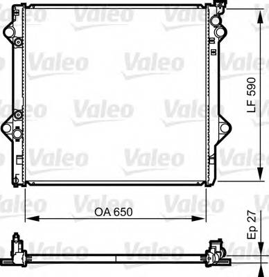 VALEO 735569 Радиатор, охлаждение двигателя