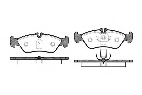 WOKING P4803.00 Комплект гальмівних колодок,