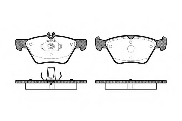 WOKING P7013.00 Комплект тормозных колодок,