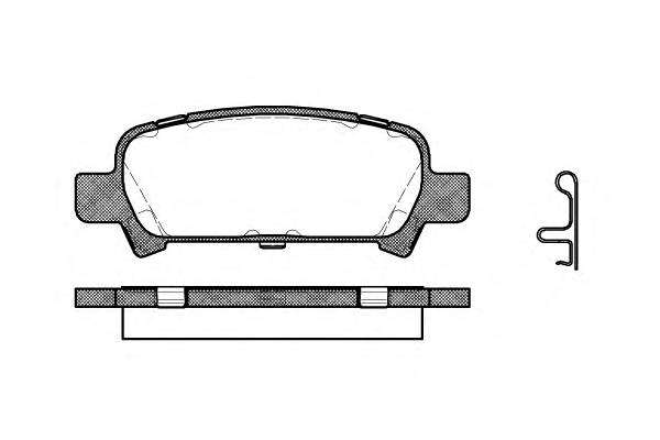 WOKING P6293.02 Комплект тормозных колодок,