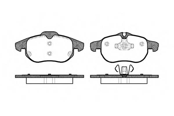 WOKING P9883.00 Комплект тормозных колодок,