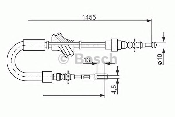 BOSCH 1 987 477 062 Трос, стоянкова гальмівна