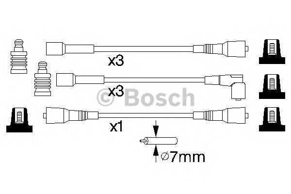 BOSCH 0 986 356 814 Комплект проводов зажигания