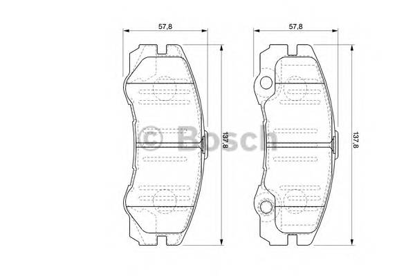 BOSCH 0 986 424 760 Комплект тормозных колодок,