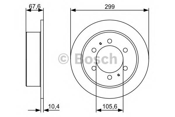 BOSCH 0 986 478 999 Тормозной диск