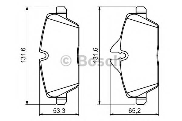 BOSCH 0 986 494 120 Комплект гальмівних колодок,