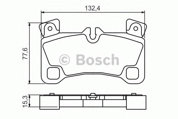 BOSCH 0 986 494 205 Комплект гальмівних колодок,