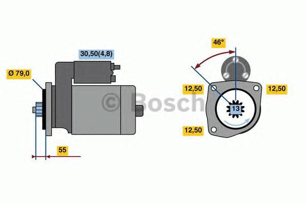 BOSCH 0 001 142 003 Стартер