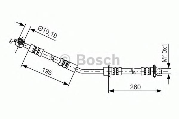 BOSCH 1 987 481 407 Гальмівний шланг